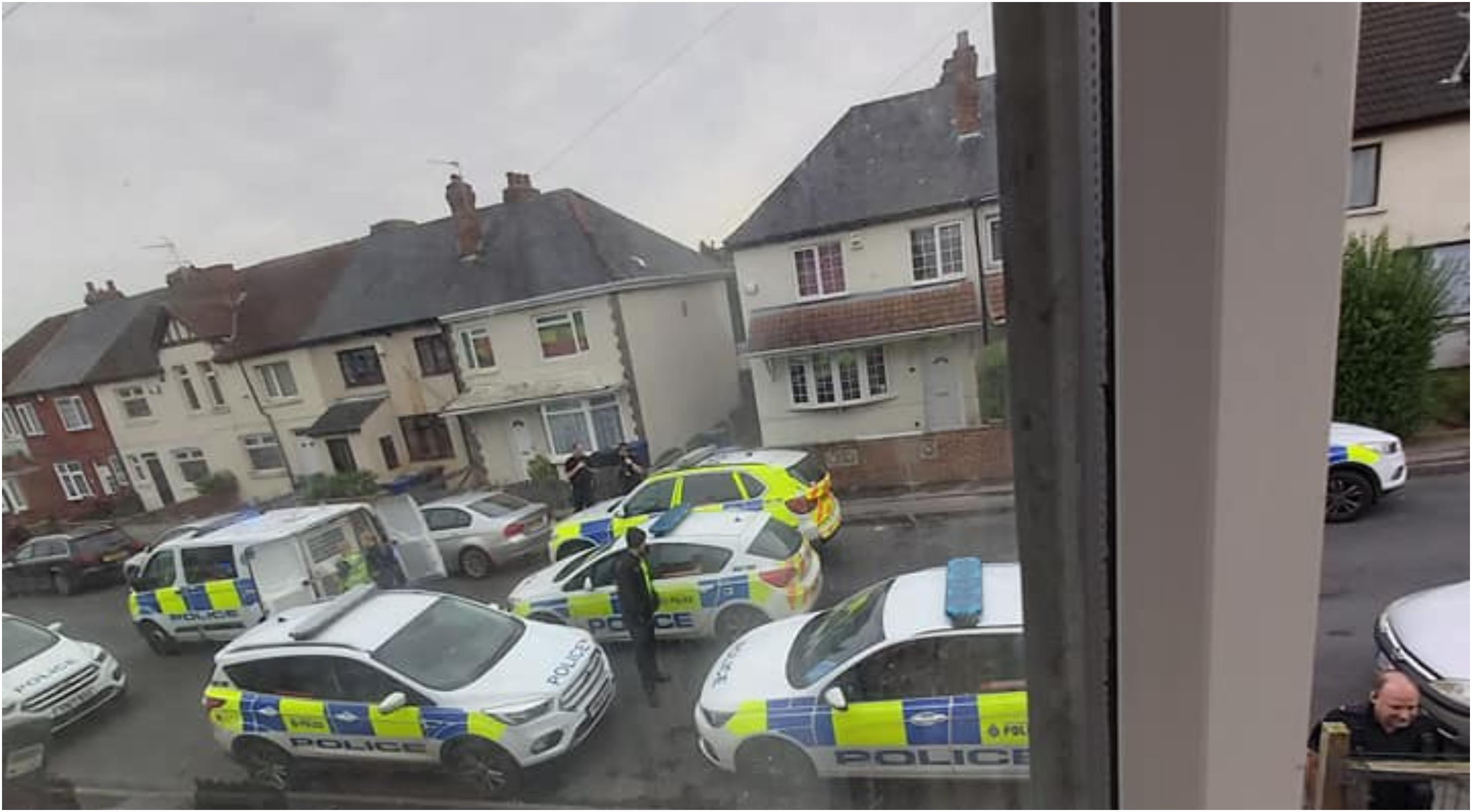 There is a huge police presence on Kings Crescent, Edlington, this morning