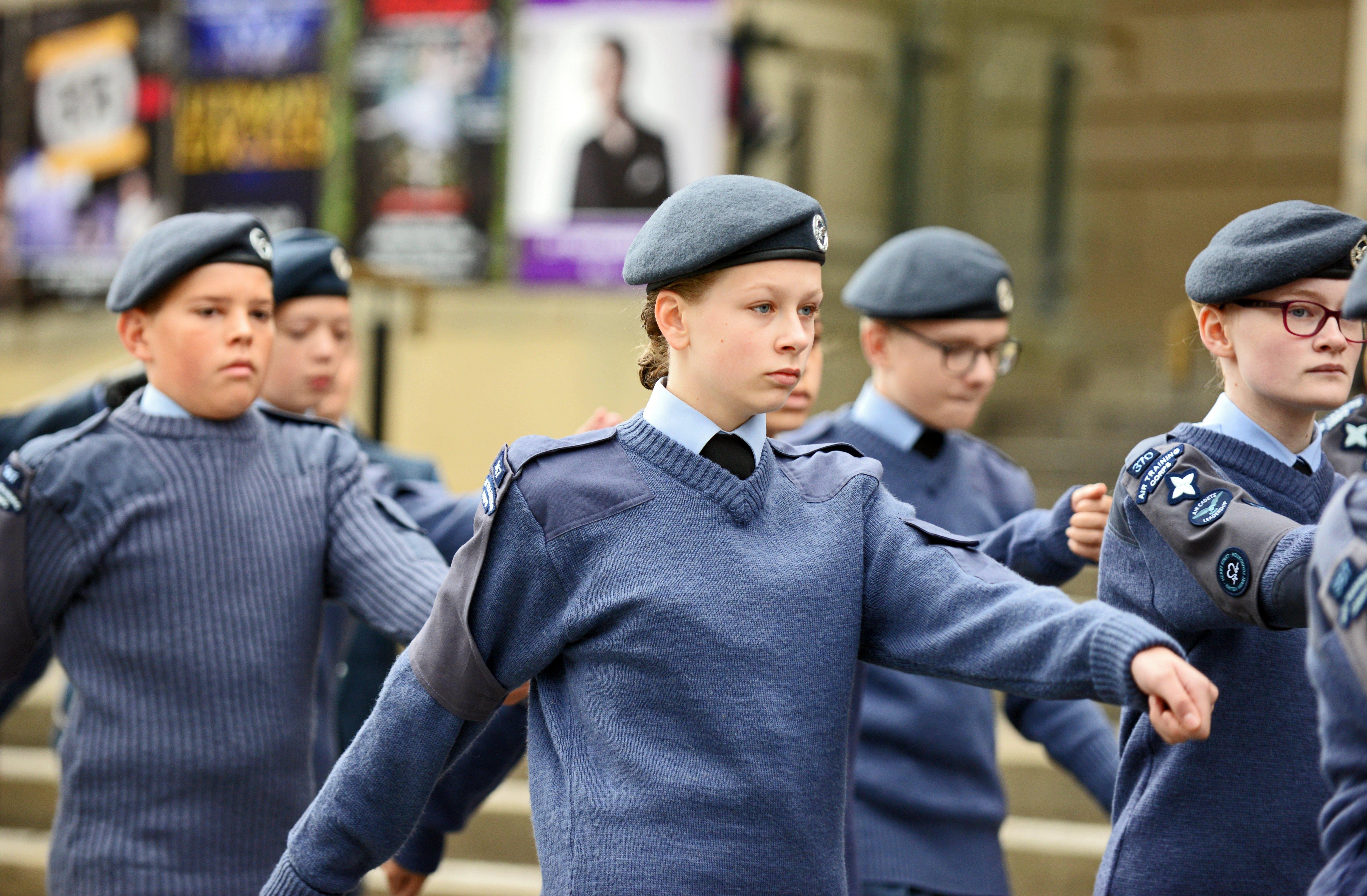 RAF Association commemoration parade gets underway at Barkers Pool, Sheffield. Picture: Marie Caley NSST-15-09-19-CommemorationParade-3