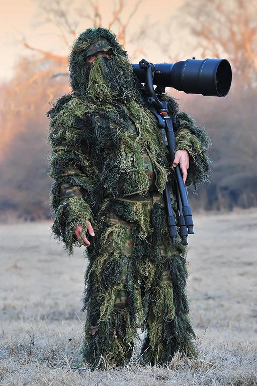 Dedicated Ivan Vidakovic makes all of his own camouflage.