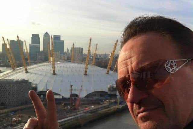 'Bono' at the 02 in London.