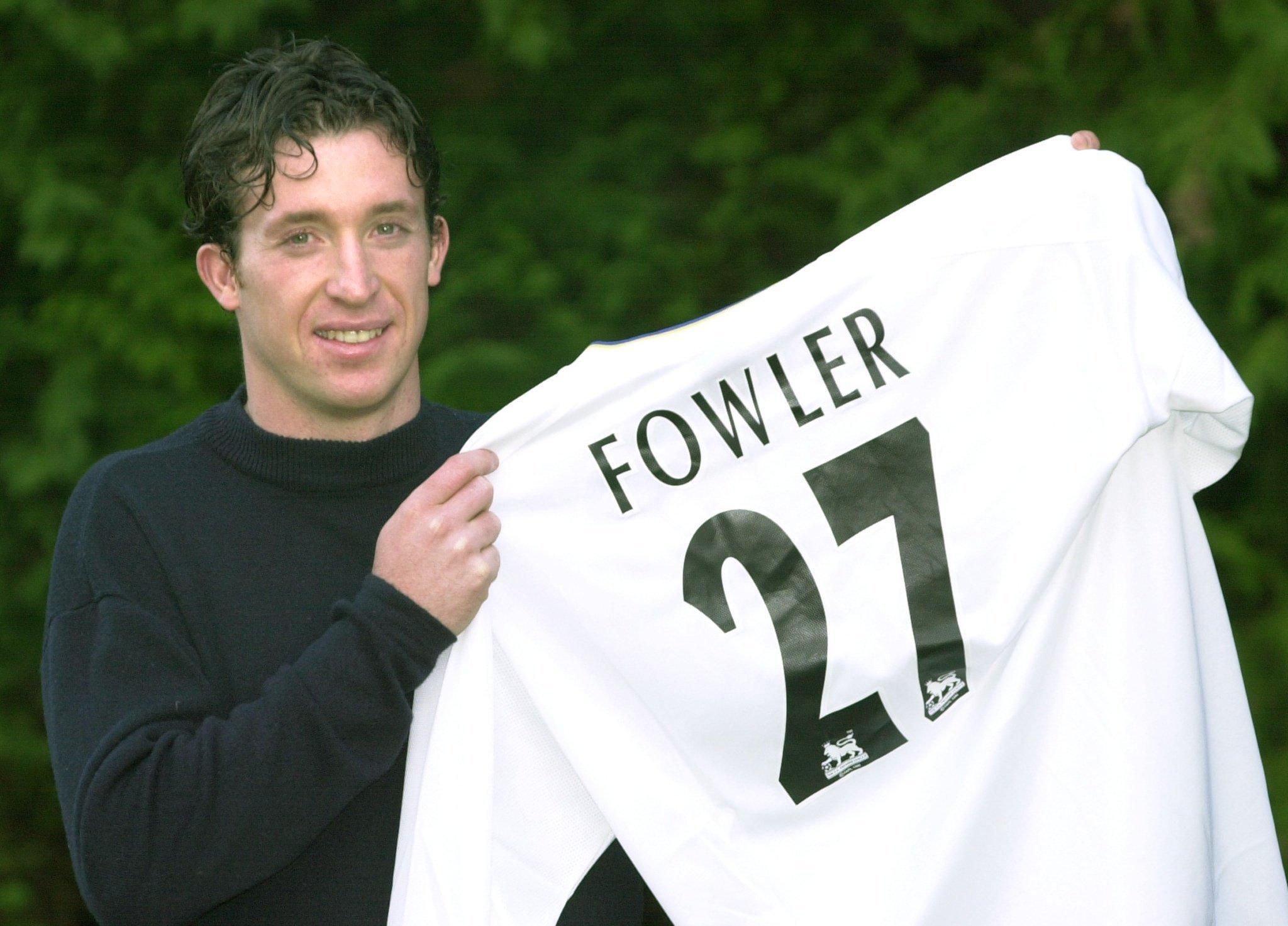 Leeds United striker Robbie Fowler 