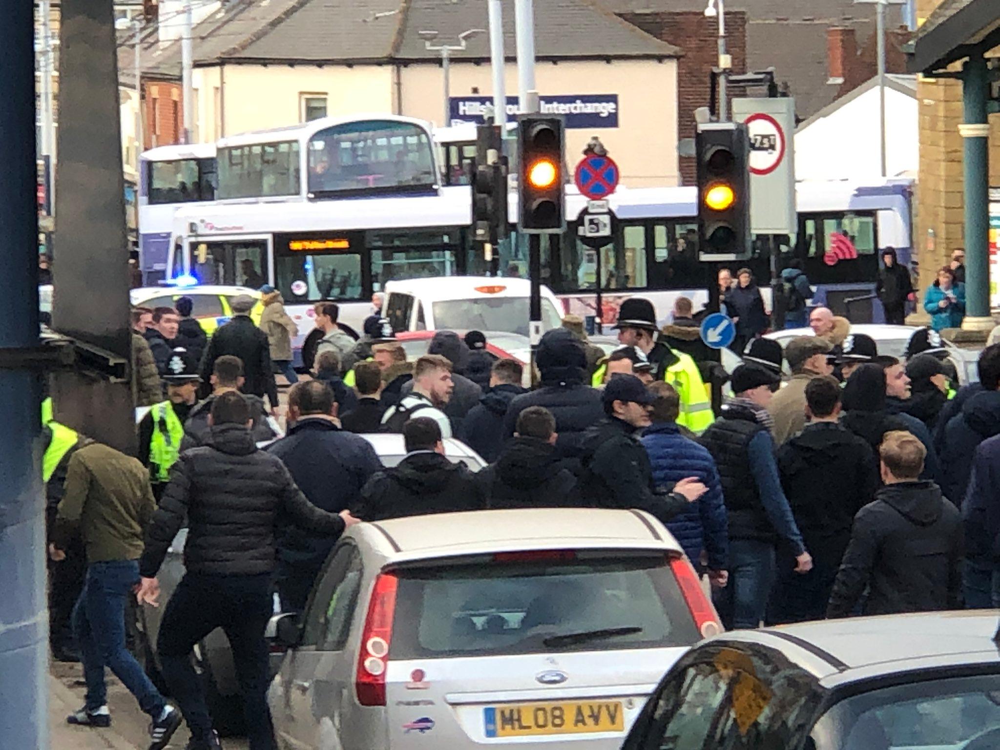 Scenes at Hillsborough where Sheffield Wednesday played Millwall on Saturday (February 1)