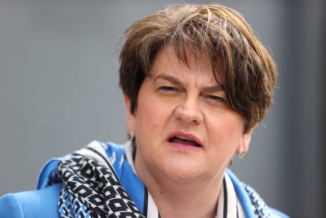DUP leader and First Minister, Arlene Foster.