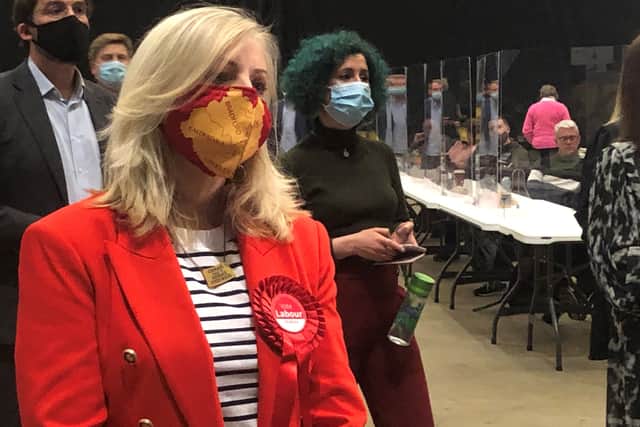 Labour’s Tracy Brabin during the count for the West Yorkshire Mayoral election in Leeds