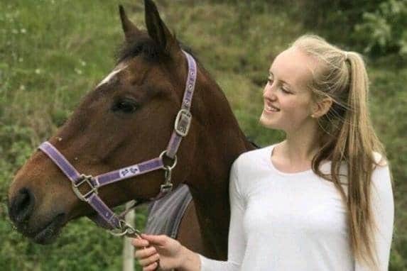 Gracie Spinks pictured with her horse Paddy. Picture kindly submitted by Gracie Spinks’ family.