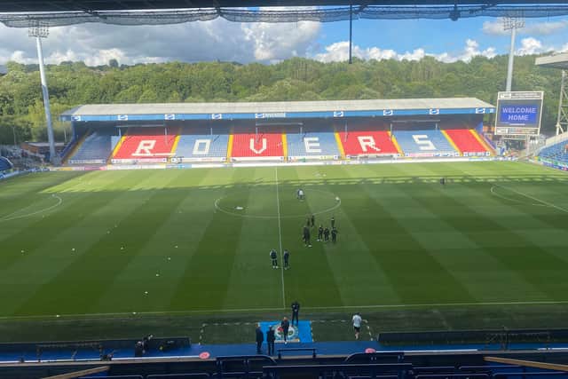 Here we are then, Ewood Park! Marcelo and the players checking out the pitch.