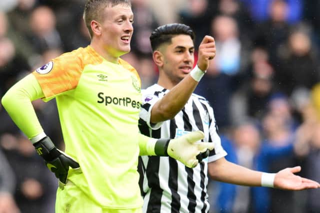 Jordan Pickford narrowly avoids being sent off against Newcastle (Getty Images)