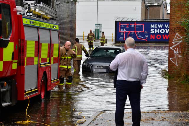 A thunderstorm resulted in significant flooding in some parts of Northern Ireland at the end of July.
