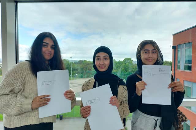 Safah Ashraf, Manaheel Naeem and Haeebah Usmah  at Sheffield Park Academy