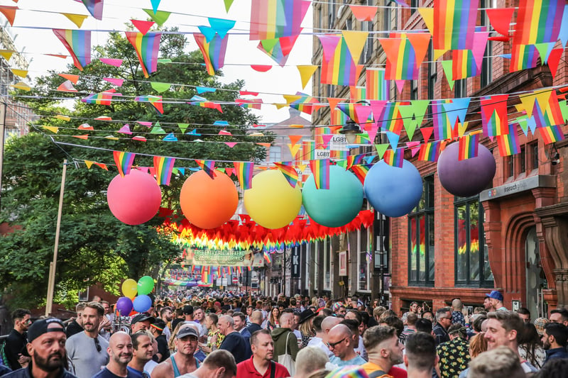 The home of the city’s LBTQ+ community, Canal Street is Manchester’s gay. Whether you just want to grab a drink, dance the night away or enjoy a spot of afternoon tea at Richmond Tearooms, everyone is welcome. It is the place to be on the August bank holiday, when it hosts Manchester’s Pride Festival. (Credit: Manchester Pride)