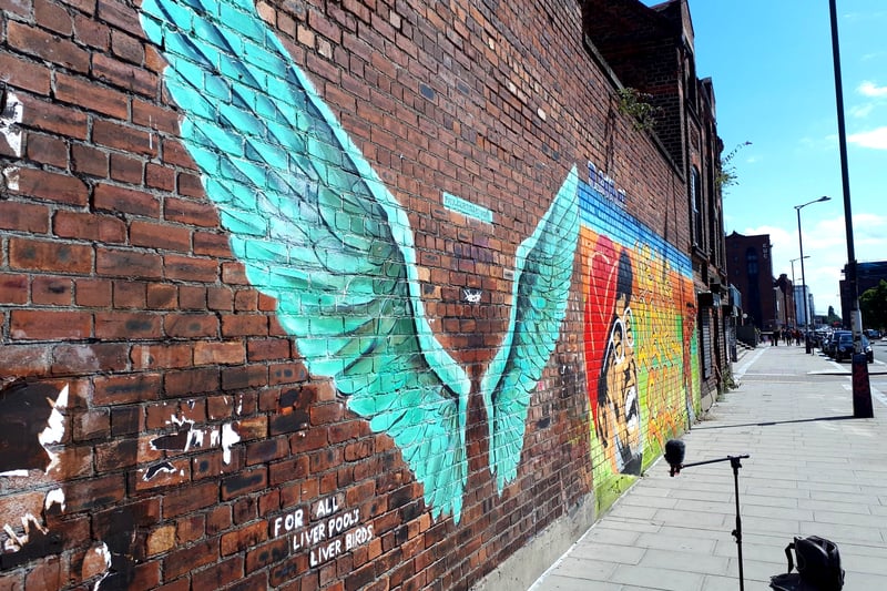 “It’s a secret. If the wall ever gets knocked down then I might reveal what it means,” says artist Paul Curtis, creator of the iconic Liver Bird wings artwork on a wall in Liverpool’s Baltic Triangle.