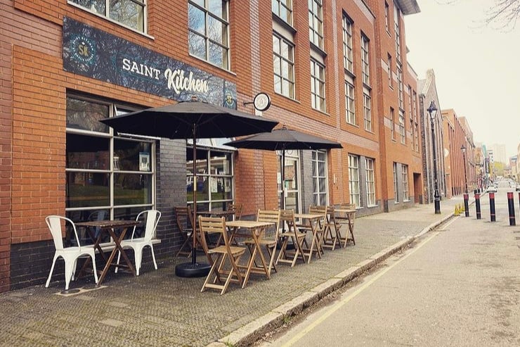 Saint Kitchen, has a 4.6 rating from 599 reviews. One read: “I’ve never left a review on anything before, but had to for the coffee I had here. The best Mocha I’ve ever had!”