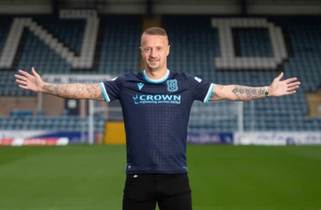Leigh Griffiths has returned to Dundee on a season-long loan deal