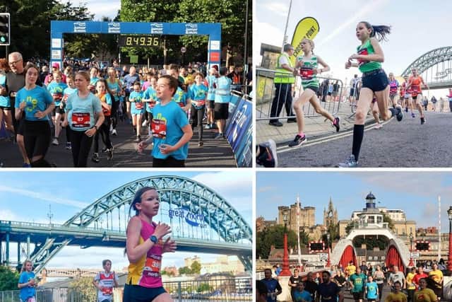 Some of the action from Saturday’s Junior Great North Run 