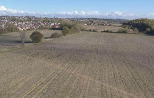 The site on the outskirts of Sheffield where there are plans to build almost 200 new homes.