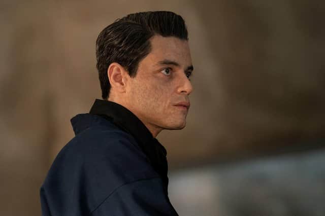 Rami Malek playing Safin in the new Bond film No Time To Die. Picture: Nicola Dove/Danjaq, LLC/MGM/PA Wire