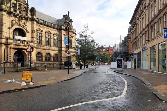 Earlier this week, a senior councillor said the Pinstone Street blockades would be kept in place.  But there is confusion after the director of city centre development said the council is still considering all the options and the road could still be reopened to traffic.