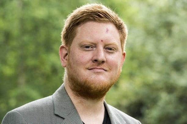 Pictured is Jared O'Mara, former MP for Sheffield Hallam, who has denied seven counts of fraud and one count of acquiring drugs.