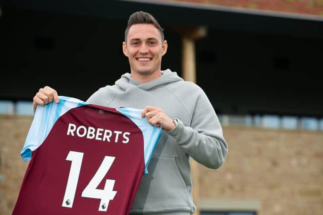 Connor Roberts makes his first Burnley appearance tonight after signing from Swansea on deadline day 