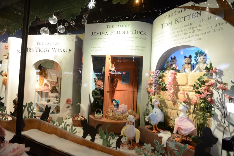 In 2016 Fenwick’s windows were taken over by all sorts of Beatrix Potter characters.The windows showcased the author’s much-loved stories, bringing them to life for a new generation. On launch day, a life-sized Peter Rabbit was in attendance as queues snaked along Northumberland Street.