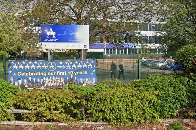 Aston Academy, in Swallownest, has sent a warning to parents after an unknown male reportedly approached people in Alexander Park before school started