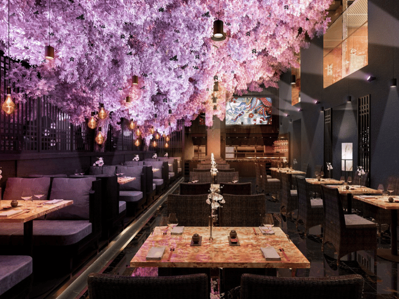 Tattu in Birmingham city centre is decadent and the lovely floral decor takes everyone’s breath away. If you wanted to dine under a string of lovely pink flowers, this place is it. (Photo - Prepared PR)