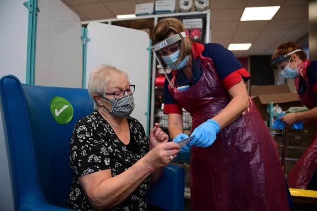 People are being urged to get their Covid vaccine booster jabs as concern grows over the impact of the new Omicron variant, but how many people in Sheffield have already had theirs? (Photo by Andy Stenning - Pool/Getty Images)