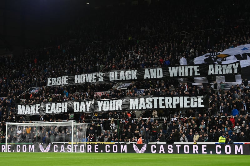 A famous quote by US basketball coach John Wooden adorned the Gallowgate End ahead of the draw against Norwich City in November 2021.  Wooden is believed to have been a big influence on Magpies boss Eddie Howe.