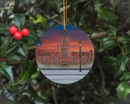 £9.99 - This local artist has products in museums, as well as on etsy, her art has been such a hit with locals that she launched this limited edition Christmas ornament. 
