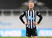 Newcastle United midfielder Matty Longstaff is currently on loan at Aberdeen. (Photo by STU FORSTER/POOL/AFP via Getty Images)