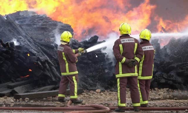  firefighters in action in Sheffield. A house in Sheffield caught fire after flames from an arson attack on a wheelie bin spread to the property, firefighters have revealed.