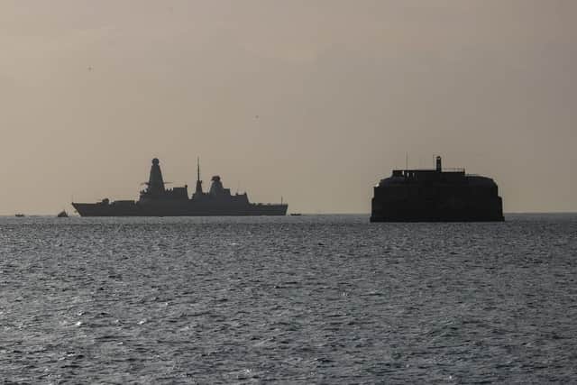 HMS Diamond closes in on a return to Portsmouth