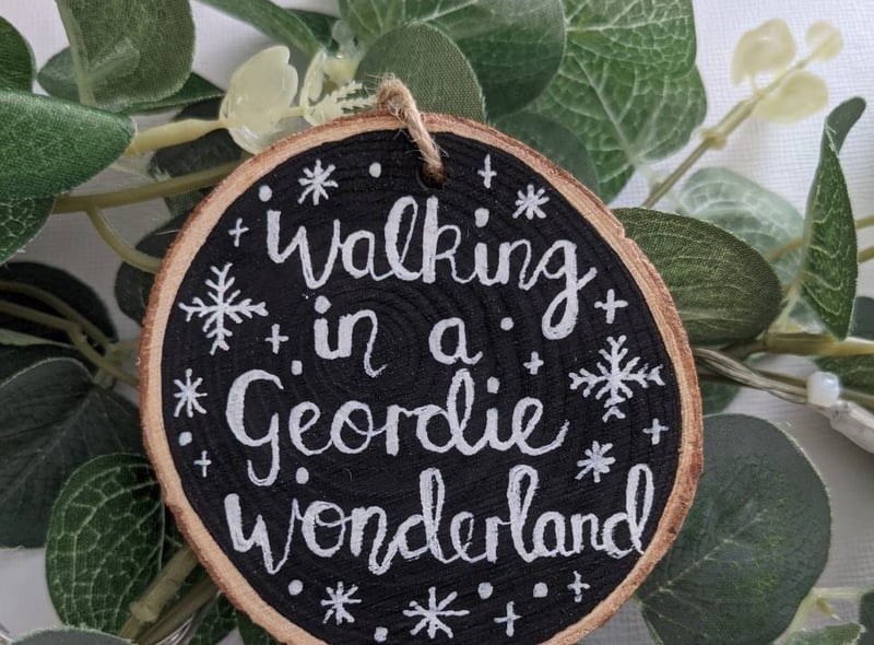 Walking in a geordie wonderland, paintpaperink, £5.00 -
A christmas song classic with a geordie twist, everytime you read it on your tree you’ll feel the festive spirit.
