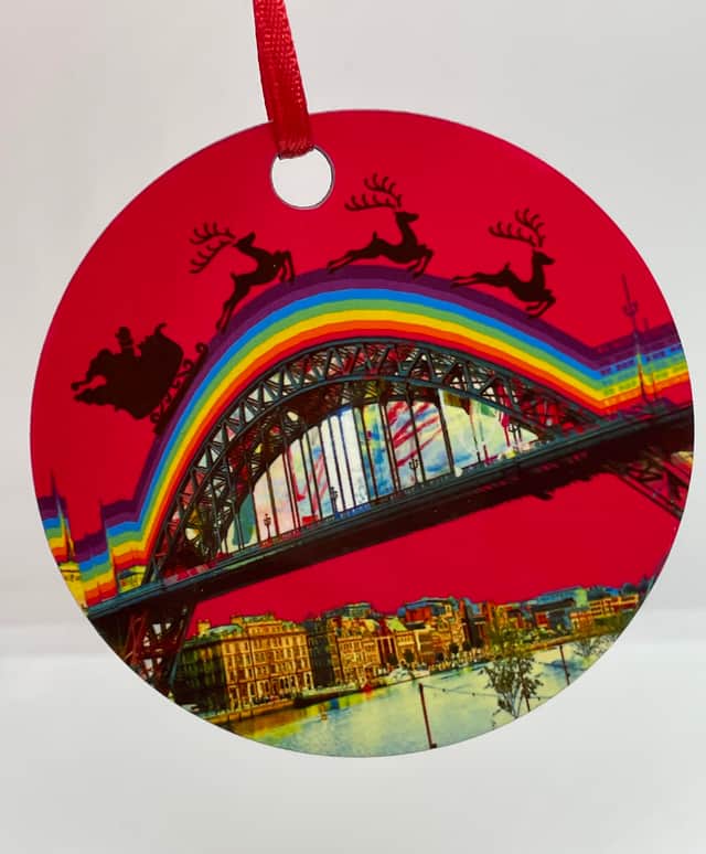 Tyne Bridge, Paint Pylons, £5.95 - 
This vibrant take on our city’s most famous bridge would be a great addition to any Christmas tree that likes to be BOLD.
