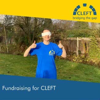 Harriet Priest will be walking a blindfolded mile to raise money for CLEFT 