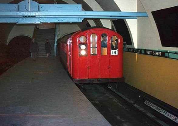 West Street Subway Station pictured in 1966. Picture: Wikimedia Commons