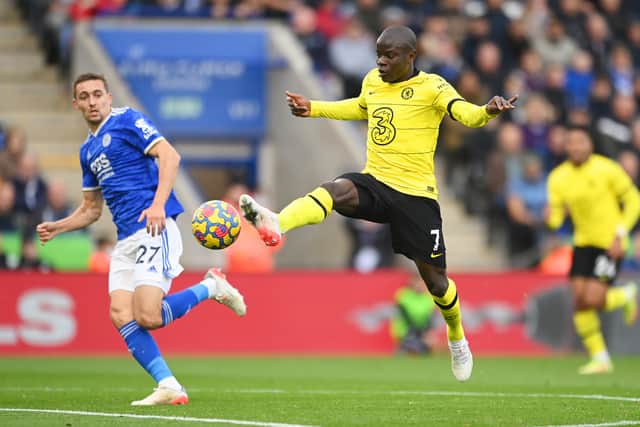N’golo Kante in possession for Chelsea. Picture: Michael Regan/Getty Images