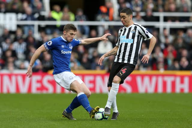Jonjoe Kenny in action for Everton at Newcastle in March 2019. Picture: Nigel Roddis/Getty Images