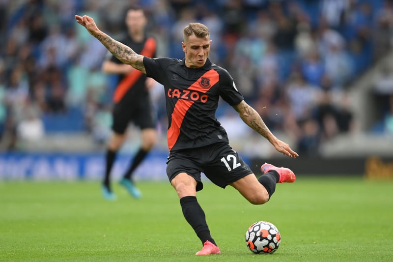 Newcastle United and Leicester City are reportedly considering launching a swoop for Everton defender Lucas Digne in the January transfer window. (Mirror) (Photo by Mike Hewitt/Getty Images)