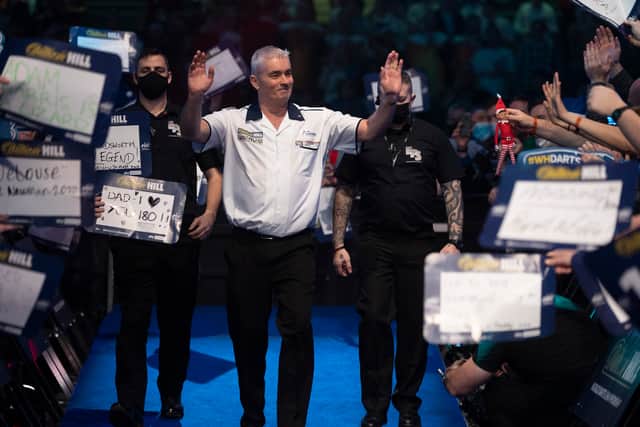Steve Beaton in action at the World Championships. Fallon Sherrock was beaten in the first round of the World Championships. Pic: Lawrence Lustig (PDC)