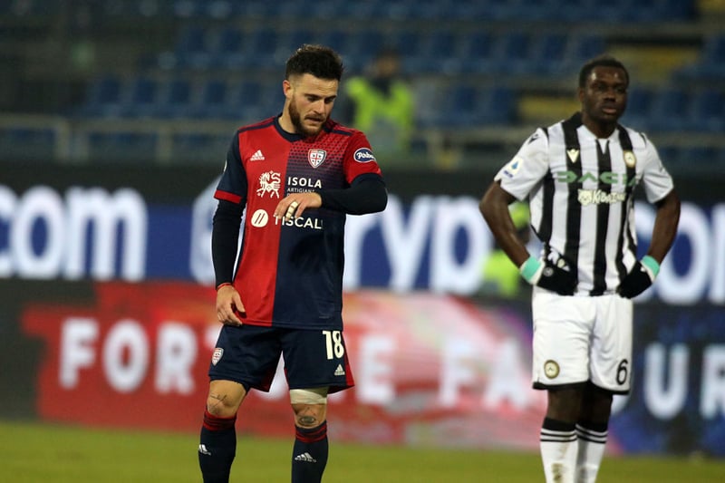 Leeds United have been given a possible boost in their quest to sign Nahitan Nandez, with a report from Italy claiming that he may have played his last game for Cagliari. Tottenham have also been linked. (Calcio Mercato) (Photo by Enrico Locci/Getty Images)