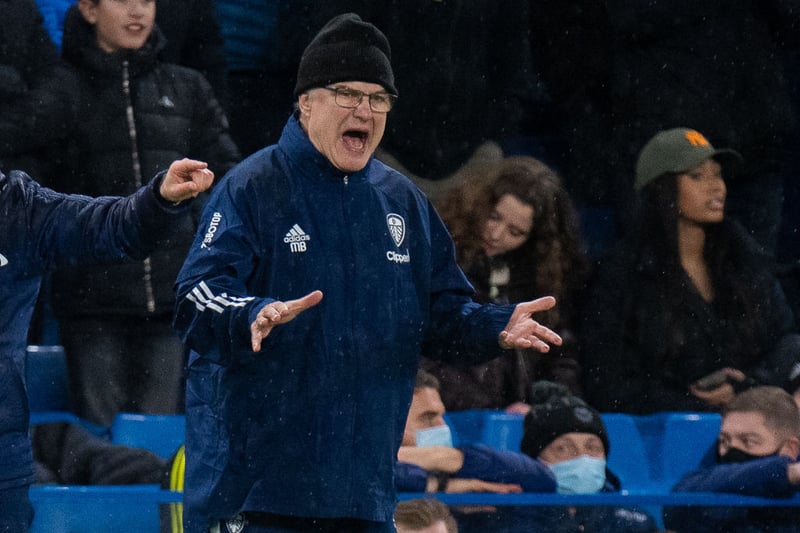 Marcelo Bielsa is under growing pressure to keep his job at Leeds United and remarkably could be sacked as early as next month. (Football Insider) (Photo by Sebastian Frej/MB Media/Getty Images)