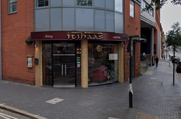 Itihaas restaurant is located on Fleet Street. Itihaas means history in Hindi. (Photo - Google Maps)