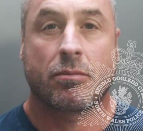 Carl Davies has been sentenced for two years and eight months (image: North Wales Police)