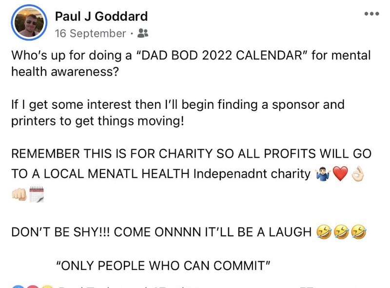 Paul Goddard’s post to find more dads on Facebook