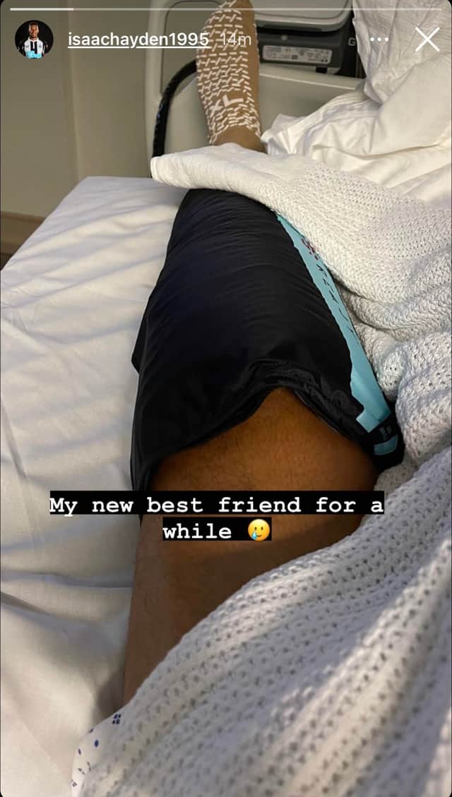 Isaac Hayden drops injury hint on Instagram. 