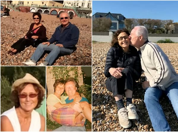 Raymond Gower, 74, said his wife Trish, also 74, had to wait two months for a correct in-person diagnosis, which gave the aggressive cancer time to spread (SWNS) 
