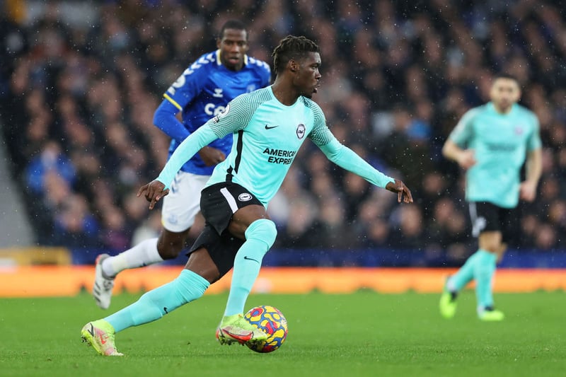 Aston Villa are interested in signing Yves Bissouma from Brighton, after bringing Philippe Coutinho back to the Premier League. (Sky Sports) (Photo by Clive Brunskill/Getty Images)