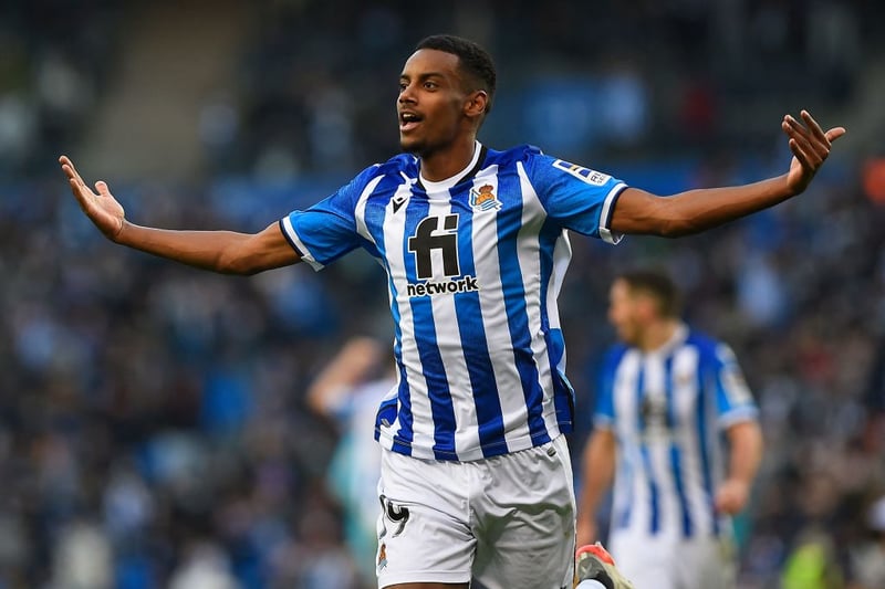 Newcastle United could look to sign Real Sociedad striker Alexander Isak. The Swede has been linked with Arsenal and has a £75 million release clause written into his current contract. (Daily Mail) (Photo by ANDER GILLENEA/AFP via Getty Images)