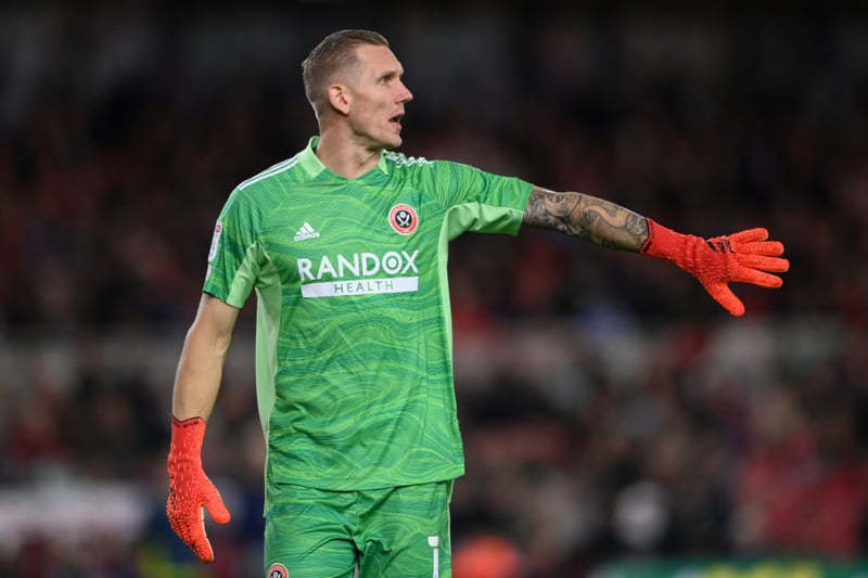 Aston Villa have ‘agreed personal terms’ for a potential deal for Sheffield United goalkeeper Robin Olsen, who is currently on loan from AS Roma. (Fabrizio Romano) (Photo by Stu Forster/Getty Images)
